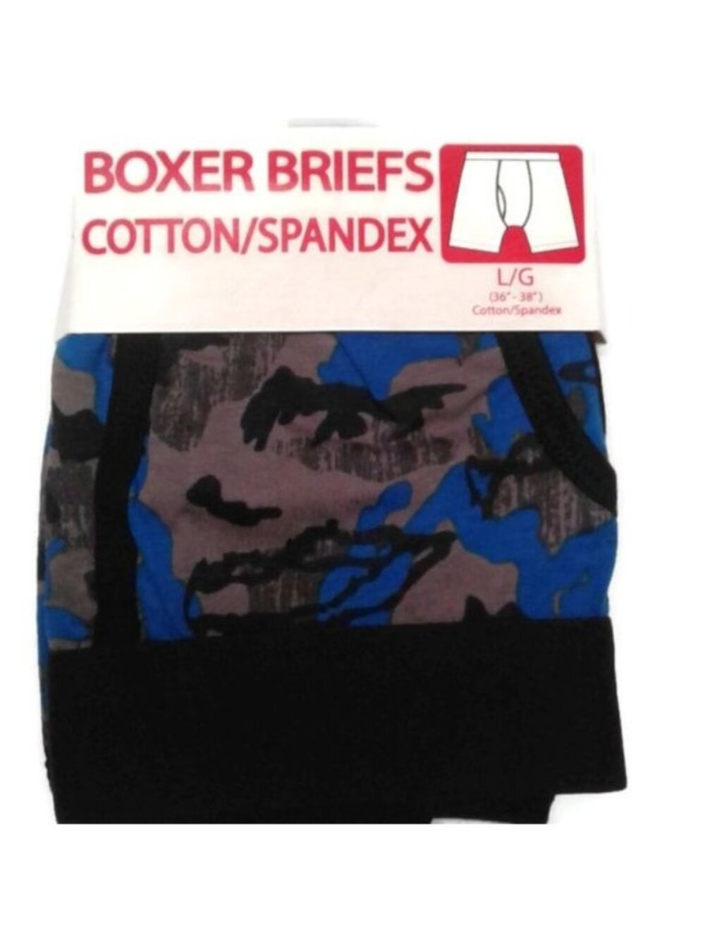 Boxer Briefs S 28 - 30 Cotton/Spandex Camo Print Comfortable Stretch Fit NEW